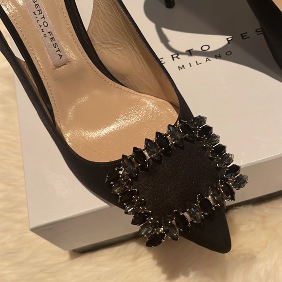 Brand new evening Roberto Festa Milano heel - Picture 2 of 3